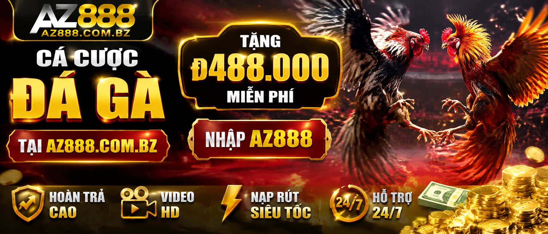 Đá Gà Trực Tiếp trên AZ888