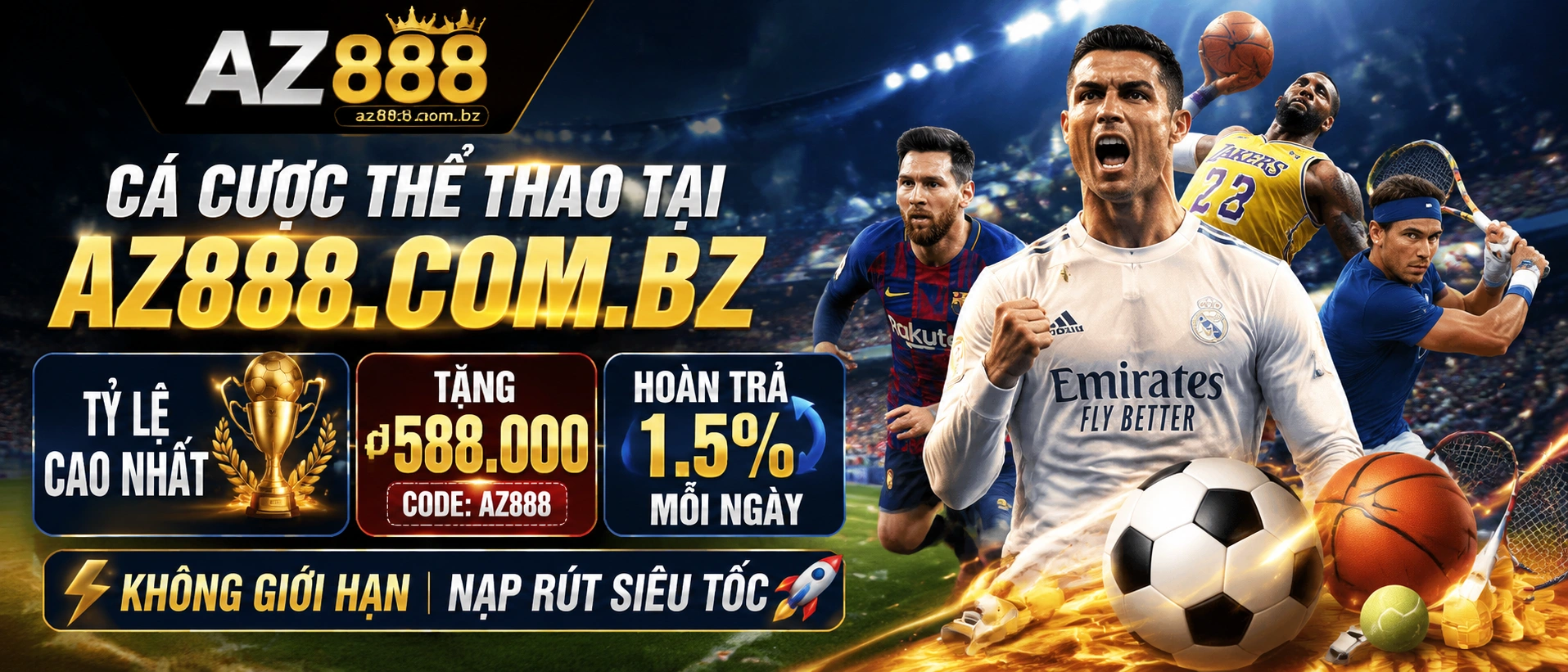 Giao diện Thể Thao az888.com.bz trên màn hình mobile