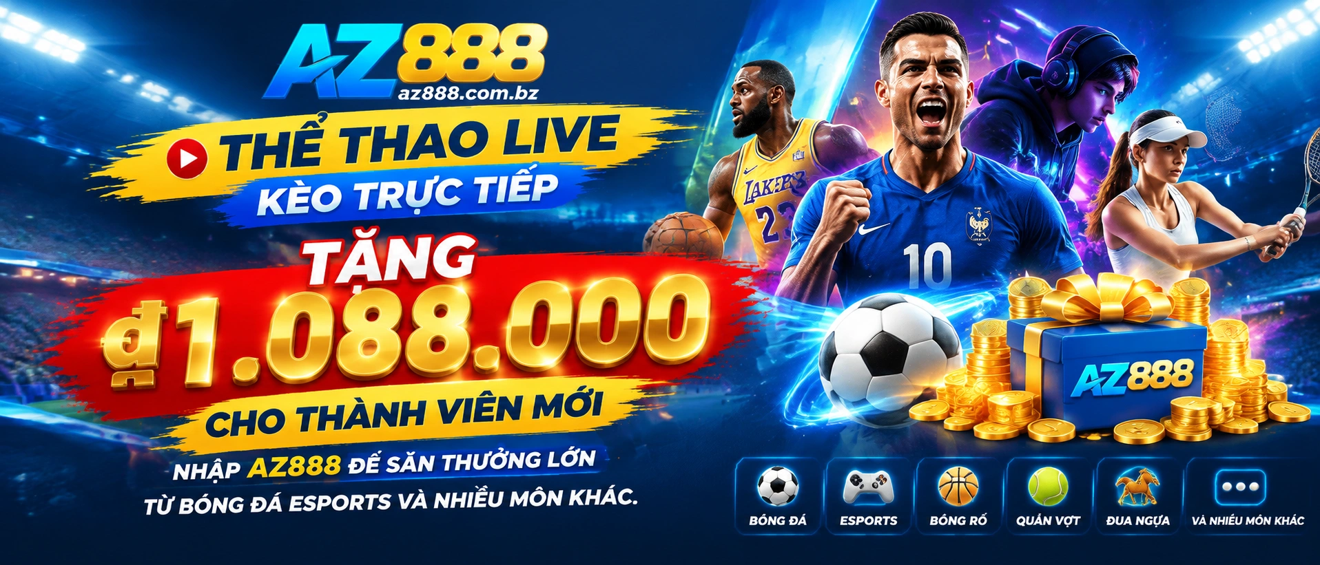Khối thể thao và tỷ lệ kèo trên az888.com.bz