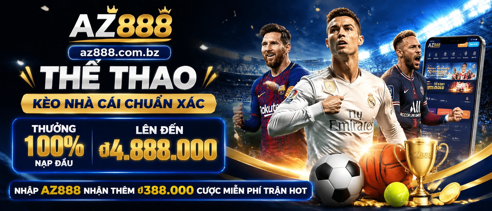 Trải nghiệm thể thao trên điện thoại với giao diện gọn